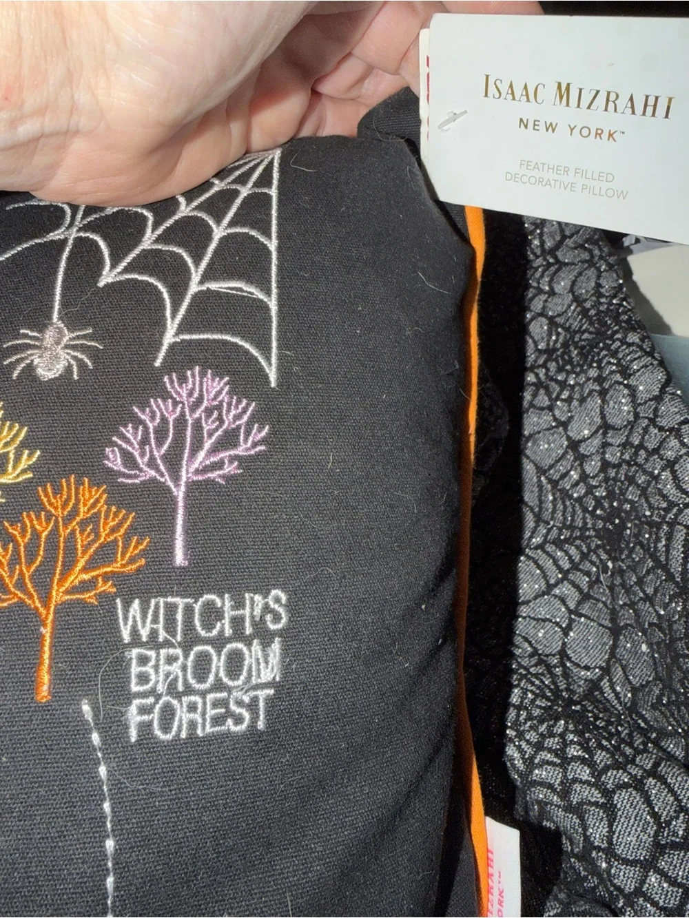 Isaac Mizrahi Halloween pillow new with tags